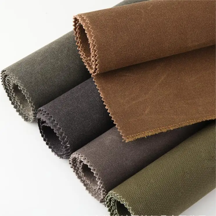 16 oz oil waxed cotton canvas waterproof fabric