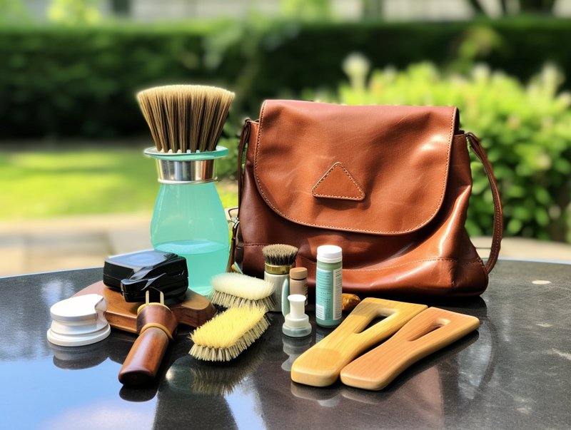 2 essential tools and supplies of cleaning leather purse