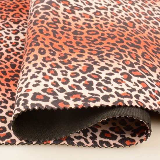 leopard print neoprene fabric