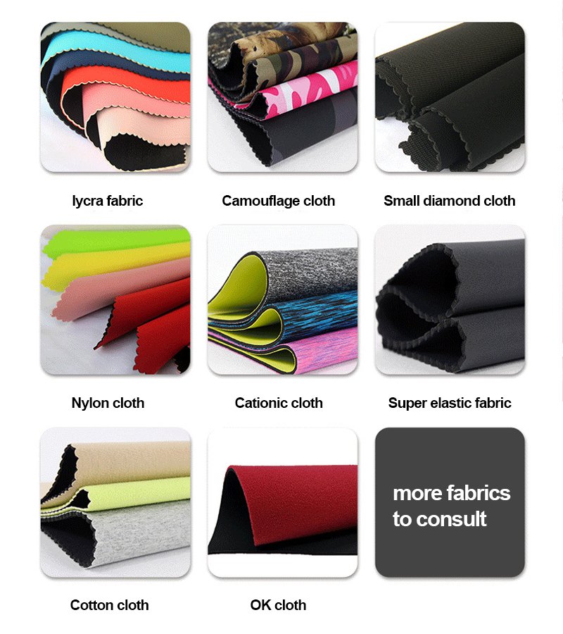 more fabric types of neoprene