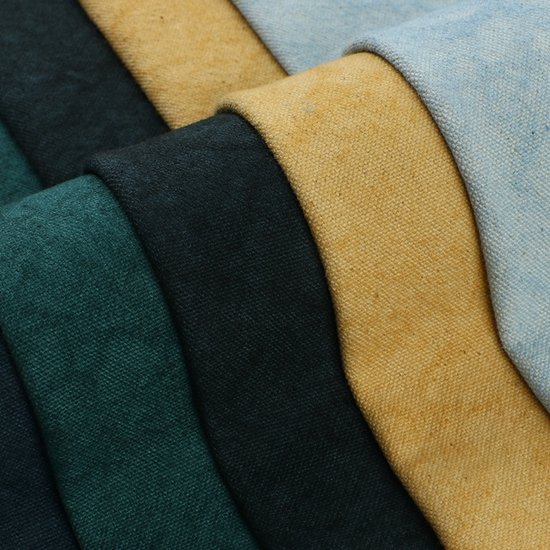 solid color plain cotton dyed canvas fabric