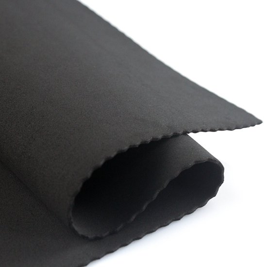 black 2mm sbr sheet neoprene fabric