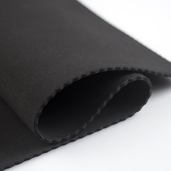 black cr sheet neoprene fabric