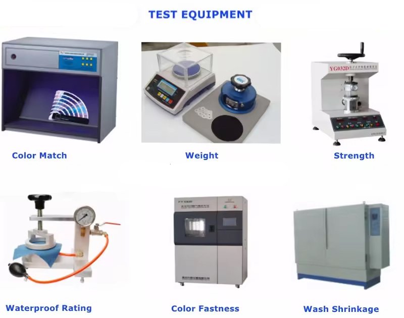 testing equipment of fabric production in szoneier factory