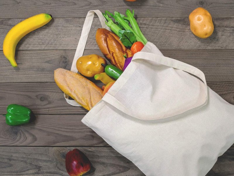 1 reusable grocery shopping cloth bags