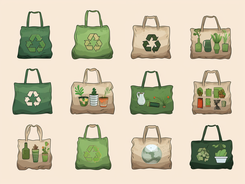 8 personalized reusable bags by szoneier