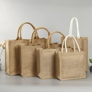 burlap jute tote bags