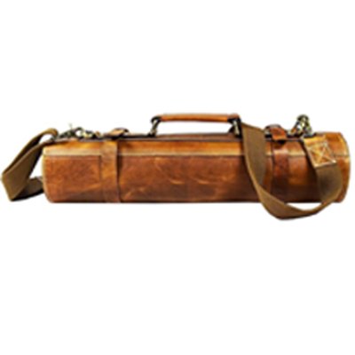 leather knife roll storage bag