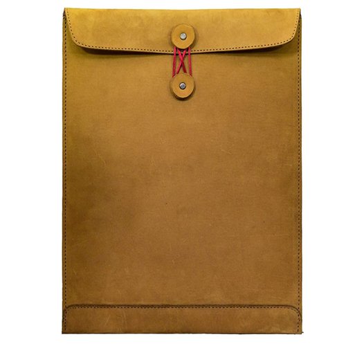 leather mailing document holder