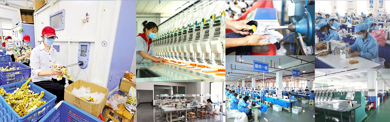 custom plush toys factory from china