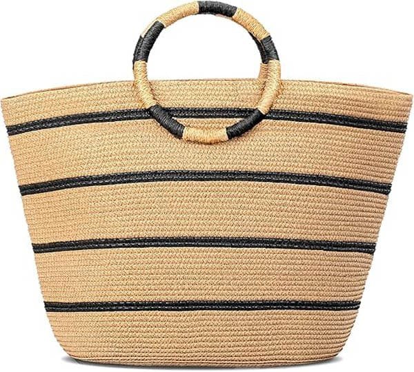 2 straw beach bags