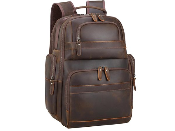 4 leather backpack