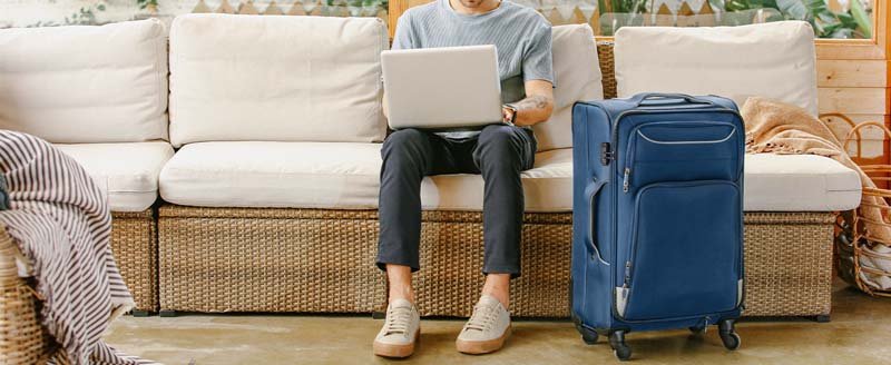 6 hardside or softside luggage which is more affordable