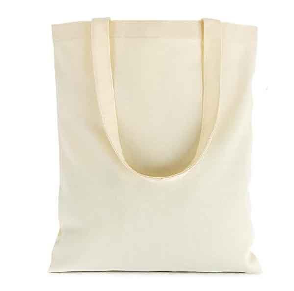 1 cotton canvas reusable grocery shopping blank tote bag