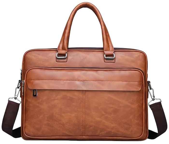 1 leather laptop bag for men