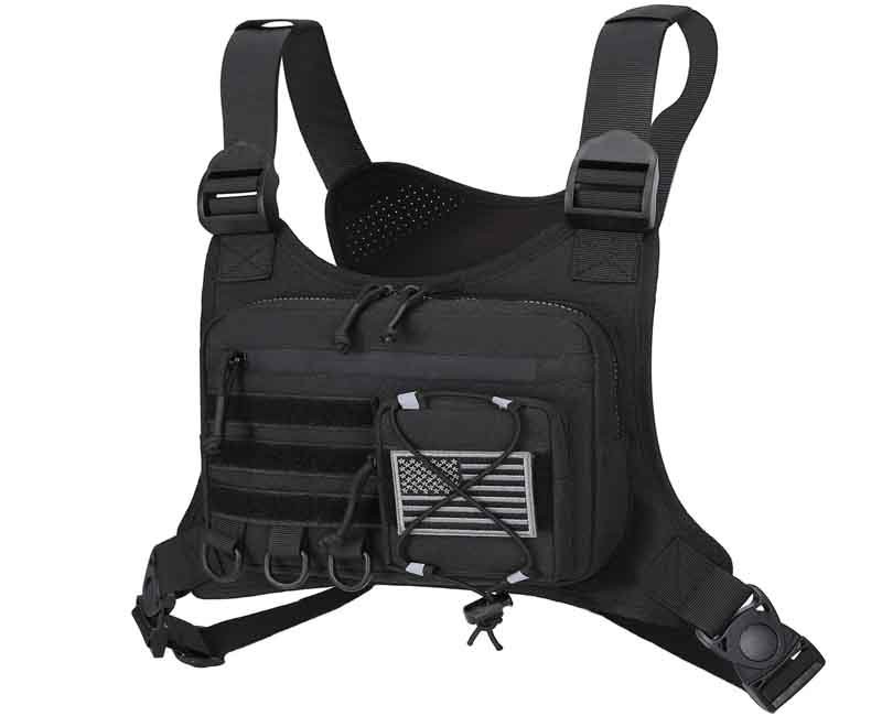 2 outdoor sports chest bag for men