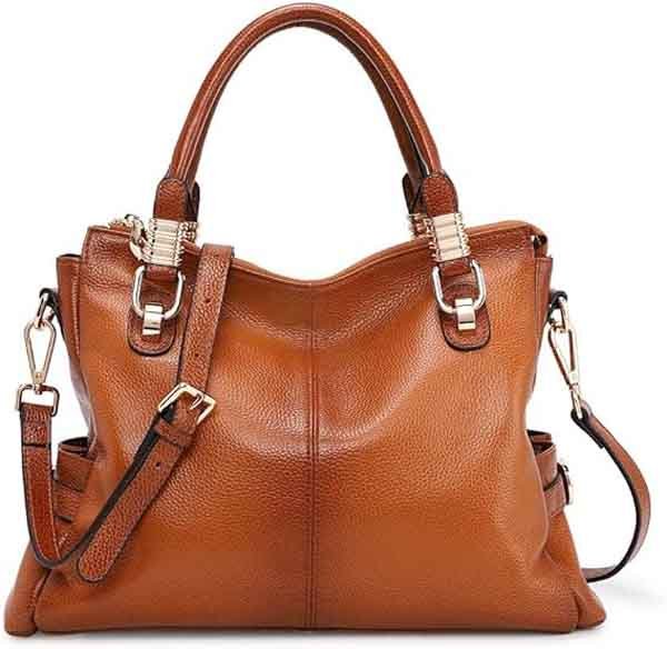 4 genuine leather purses and handbags satchel tote shoulder bag