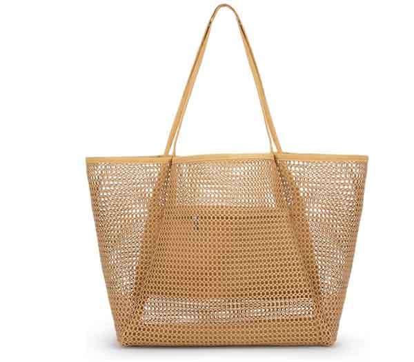 4 mesh beach tote bags for womens