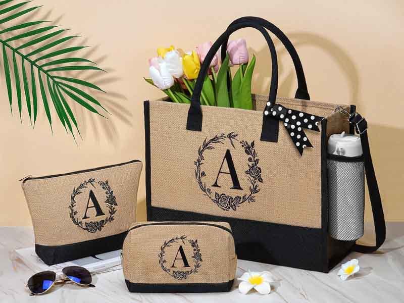 5 customize jute bags