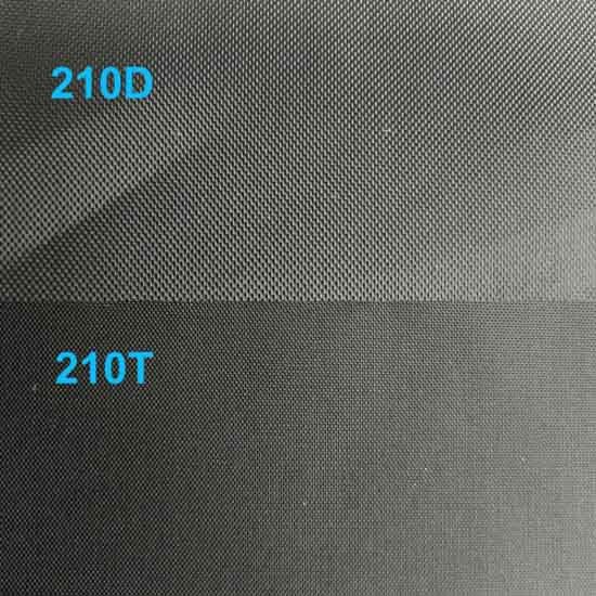 3 how do 210t and 210d nylon compare in strength weight and durability