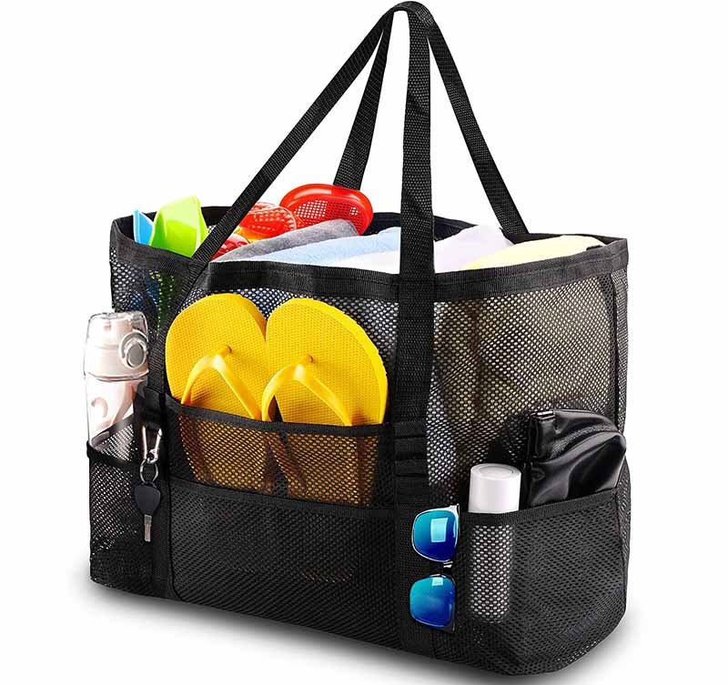 3. mesh beach bags