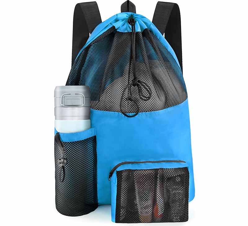 6. drawstring beach bags