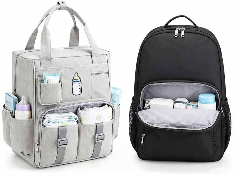 1.main differences between diaper bags and backpacks