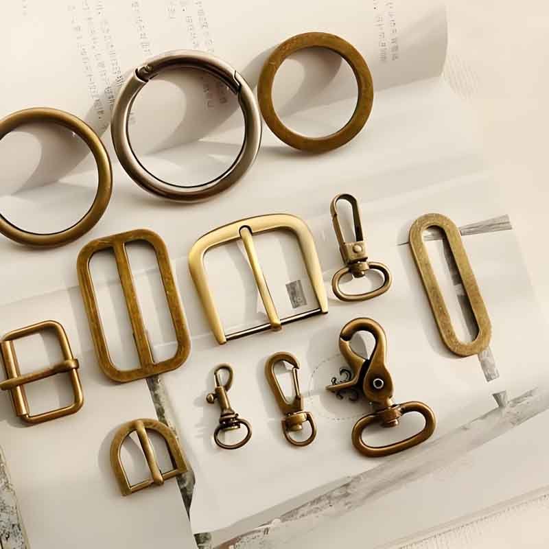 2 which materials and finishes are popular for bag accessories