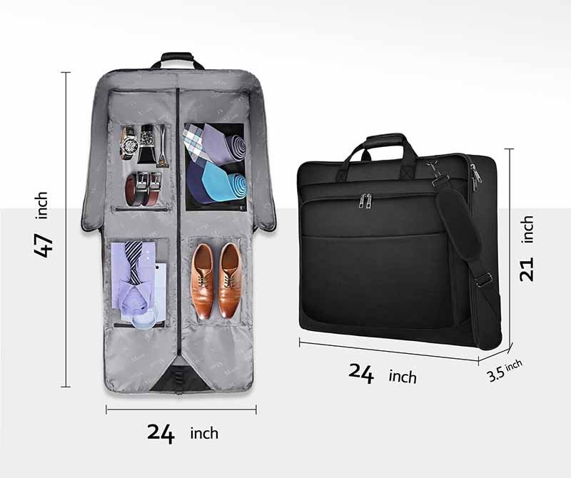 2.which garment bag sizes are most common