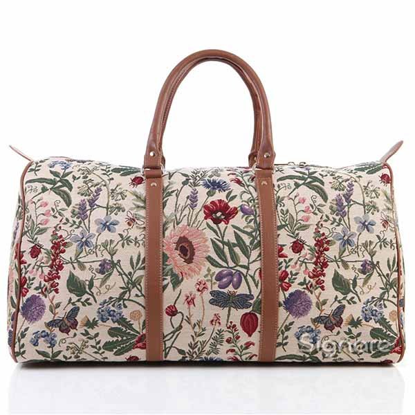 floral duffle bag