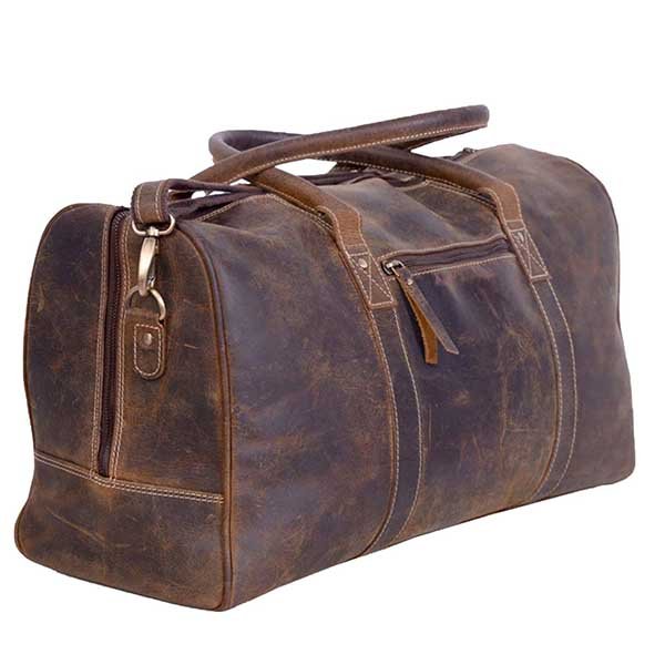 leather duffle bag