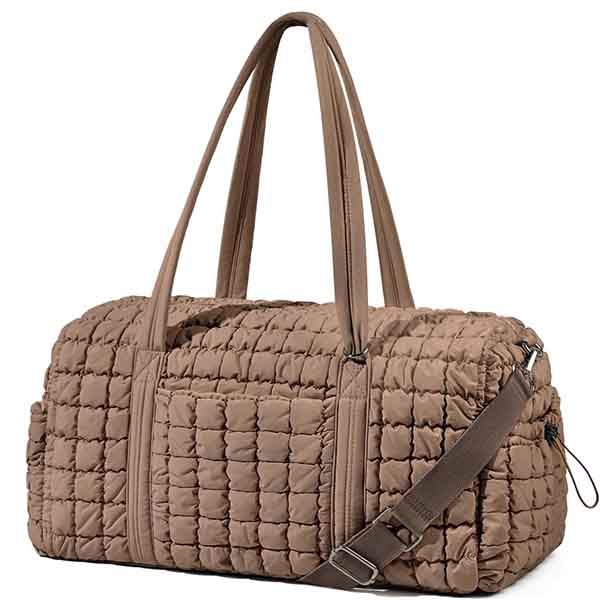 quilted duffle bag