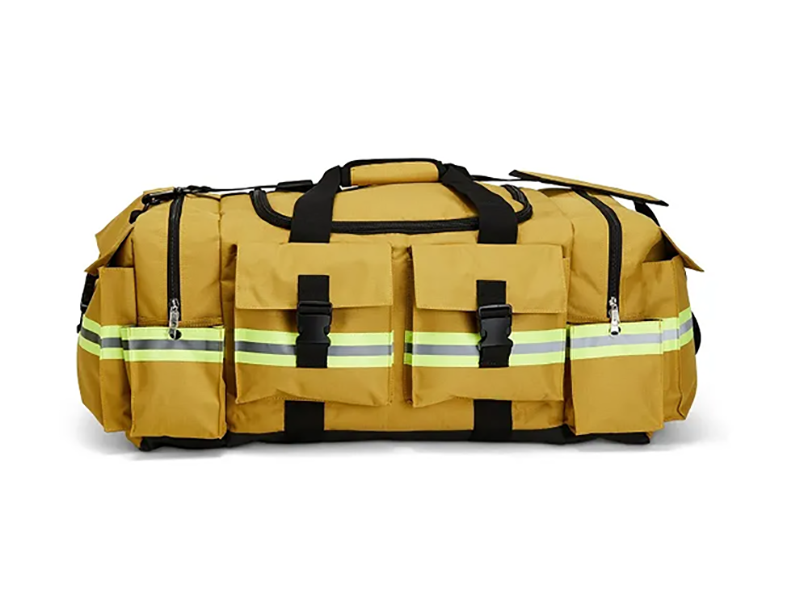 4 what materials are firefighting gear bags made from