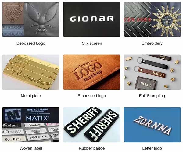 2. logo methods — real performance at low moq