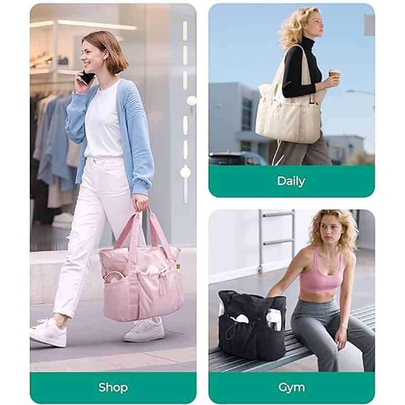 30 where do women use tote bags in daily life