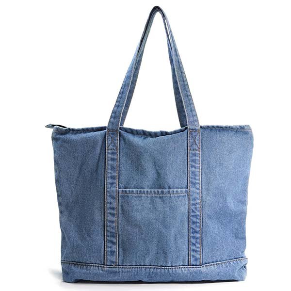 denim beach bag
