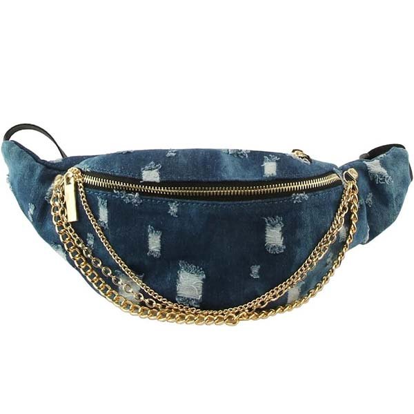 denim belt bag