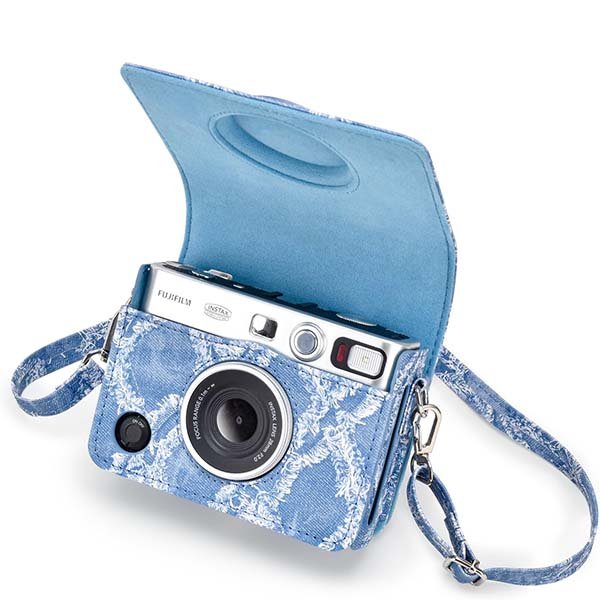 denim camera bag