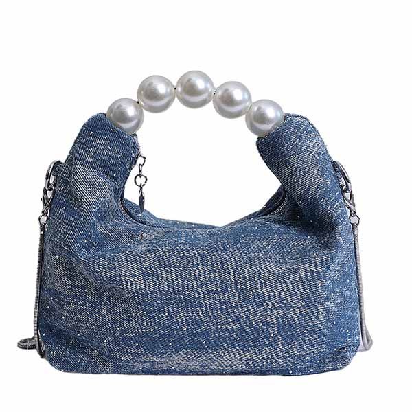 denim designer purse