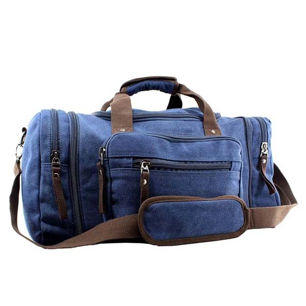 denim duffle bag