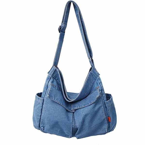 denim travel bag