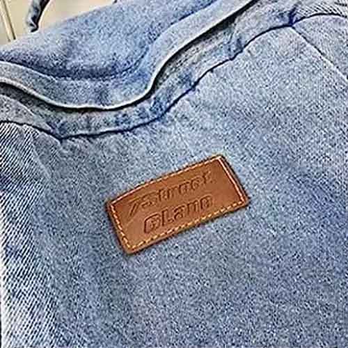 leather label