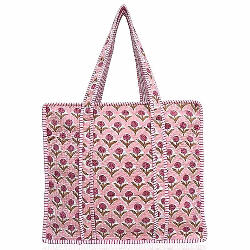 quilted shopping bag