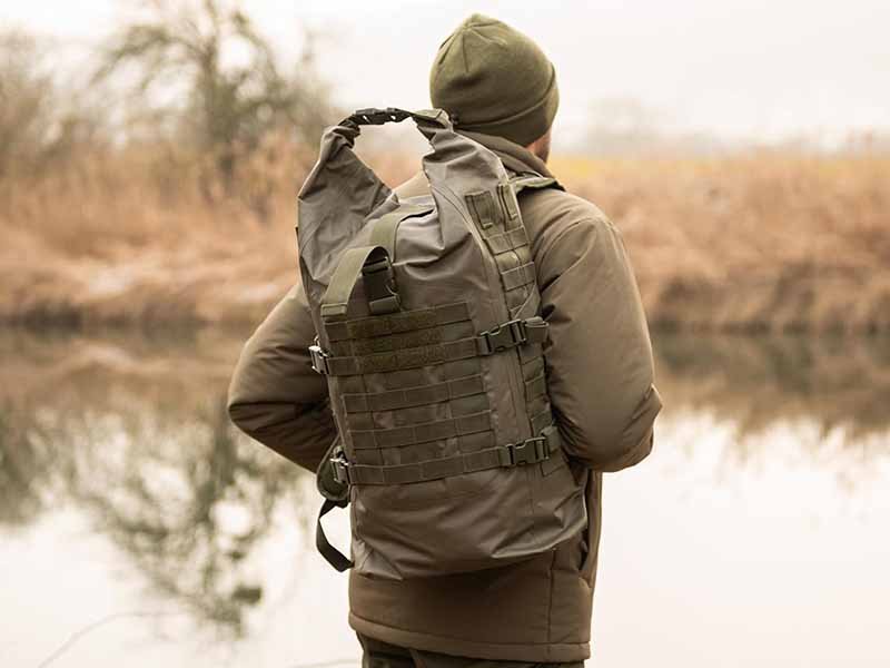 how to add molle systems to waterproof dry bags