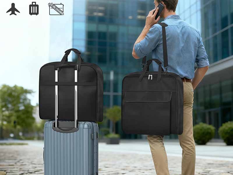 how to design garment bags that minimize wrinkles in travel