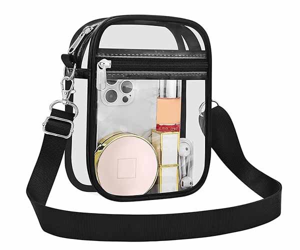 1. clear tpu stadium bag for a u.s. lifestyle brand