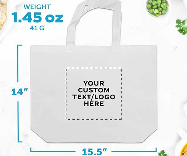1. custom bag dimensions
