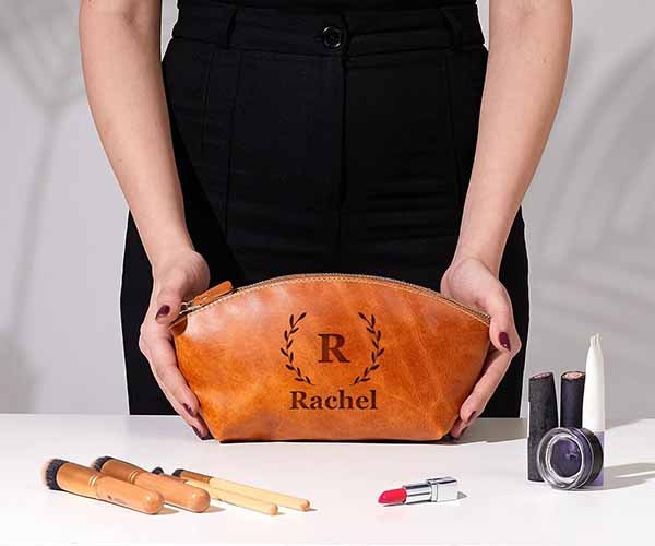 3. premium pu cosmetic bag