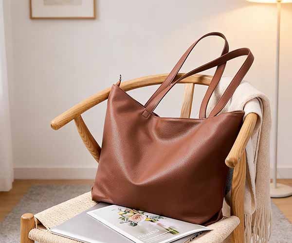 4. pu leather fashion tote