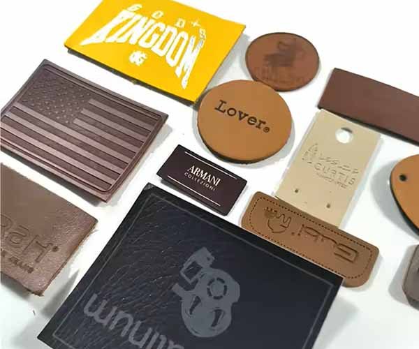 9. microfiber leather tags